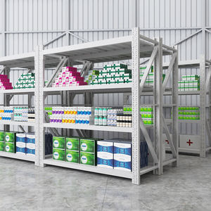 رف تخزين بمستودع خفيف من Jigong مع أرفف فولاذية بواجب قابل للتعديل سعة المصنع - Product Image 3