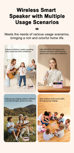 Máy Karaoke Trẻ Em Có Micro Loa <span class=keywords><strong>Combo</strong></span> Đèn LED RGB Hiển Thị Lời Bài Hát Kết Nối Bluetooth Pin Cho KTV Gia Đình - Product Image 6