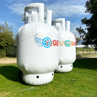 La publicité bouteille de bouteille de gaz gonflable réservoir de gaz gonflable géant bouteille en PVC ballon d'hélium pour la promotion extérieure