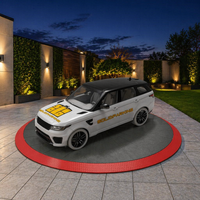 Plateforme rotative électrique CTT 3-6T pour véhicules, diamètre 5,5 m, pour allées étroites et présentoirs en showroom