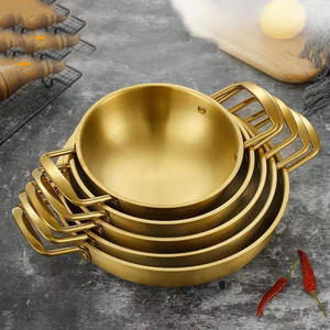 Nouilles soupe stock pâtes ramen pot <span class=keywords><strong>pour</strong></span> la cuisson des écrevisses, marmite en acier inoxydable fruits de mer pot sec paella pan - Product Image 1