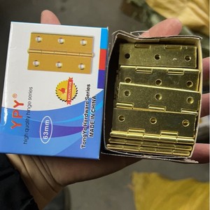 YPY Furniture Hinge 50mm Brass Surface Mount Durable Traditional Style - Product Image 3