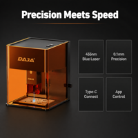 Máquina de Grabado Láser Encerrada DJ6 Pro 10W, Grabador de Metal para Pequeñas Empresas, Bricolaje, Madera, Cuero, Acrílico, Enfoque Automático, Control por Aplicación