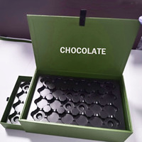 Boîte à chocolat en papier de luxe de haute qualité pour cadeau, date verticale, décoration du Ramadan, emballage de biscuits de sushi, nourriture pour bébé, gaufrage