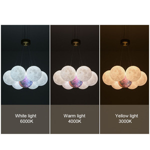 Phong Cách Bắc Âu <span class=keywords><strong>3D</strong></span> In Ấn Hành Tinh LED Pendant Lights Hội Trường Khách Sạn Phòng Khách Trang Trí Phòng Ngủ Đèn Treo Thiết Bị Chiếu Sáng - Product Image 2