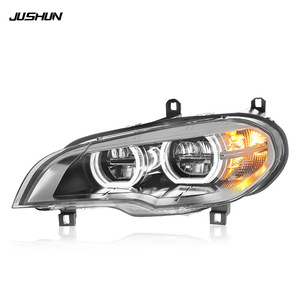 Kit de phares à LED Jushun pour BMW X5 E70 avec feux de jour Angel Eyes et clignotants 12V - Product Image 1