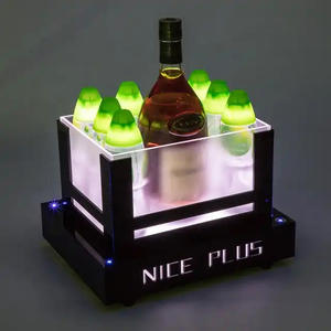 Cubo de hielo LED Premium con láser - Product Image 1