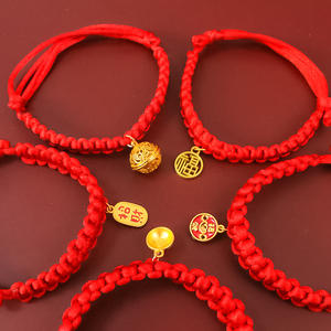 Chinesisches Neujahr Haustier Zubehör Rote Schnur Lucky Fortune Bell Kätzchen Hund Halskette Nettes Katzen halsband - Product Image 2