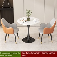 Tables et chaises rondes d'extérieur pour le repos, le bureau et la réception d'hôtel, tables et chaises de loisirs et de luxe léger