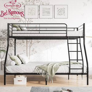 Móveis de quarto de madeira e ferro para meninas e crianças, beliche de alta qualidade - Product Image 2