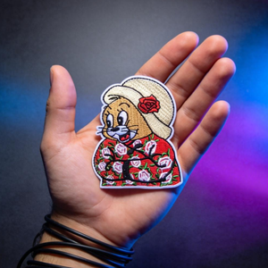 Klassischer Cartoon Jerry Maus Blumenmuster Aufnäher zum Aufbügeln oder Aufnähen DIY-Dekoration für Jeans Rucksäcke Hüte Stickerei-Patches - Product Image 1