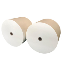 Gobelet en papier enduit PE gobelet en papier prix des matières premières en rouleau de carton en papier enduit PE