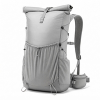Sac à dos léger et géométrique à enroulement, en tissu Ripstop, imperméable, ultraléger, pour la randonnée, le trekking et les voyages