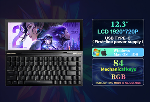Chơi Game bàn phím với màn hình hiển thị 84 phím RGB cảm ứng màn hình 12.3 "IPS LCD 1920*720 60Hz HDR - Product Image 5