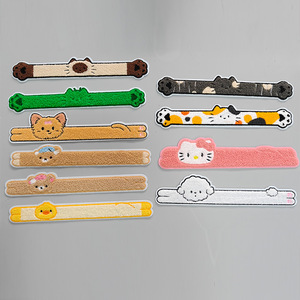 Añadiendo color a tiras de tela brocada con animales de dibujos animados bordados, accesorios de decoración para el hogar con bordados mixtos. - Product Image 1