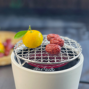 200Mm 250Mm Vòng Thép Không Gỉ Thịt Nướng BBQ Nướng Lưới Lưới Net Với Chân Giá - Product Image 3