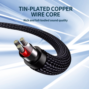 Câble audio personnalisé pour guitare, blindé, tressé, stéréo, 6,5 mm mâle-mâle, pour amplificateur de haut-parleur - Product Image 5