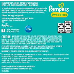 Pañales Impresos Swaddlers al por Mayor, Talla 5, 128 Unidades, Forro Transpirable para la Protección del Bebé - Product Image 4