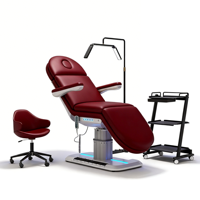 Meubles de salon à prix d'usine, lit de beauté en cuir synthétique, réglable et pliable, pour les soins du visage