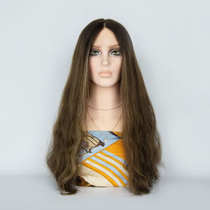 库存犹太假发欧洲人发棕色金色高光丝绸底座高清蕾丝上衣犹太犹太假发 - Product Image 6