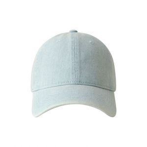 Casquette de baseball en denim délavé vintage, casquette de sport, course et golf, unisexe, 6 panneaux, profil bas, en coton non structuré, teinte pigmentaire, style Dad Hat - Product Image 5