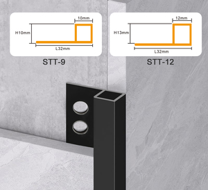 STT-9, RAITTO Customized Modern Style 9mm 12mm PVC Tile <strong>Edge</strong> Trim Plastic Strip PVC <strong>Square</strong> <strong>Edge</strong> External <strong>Edge</strong> Tile Trim - Product Image 6
