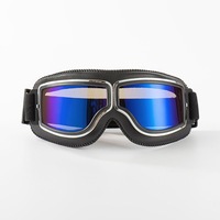 Lunettes de moto style Harley, lunettes de casque rétro, coupe-vent, sable, vélo électrique, demi-casque respirant et sûr