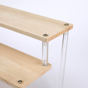 Acrylic và hiển thị bằng gỗ đứng, 3 bước hiển thị trong suốt đứng bằng gỗ đứng để hiển thị các nhân vật phổ biến - Product Image 3