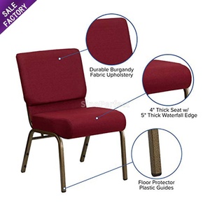 Sillas Apilables para Banquetes de Iglesia, con Estructura Metálica de Alta Calidad, para Fiestas, Bodas, Eventos y Ceremonias - Product Image 2