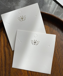 Tarjeta de papel <span class=keywords><strong>para</strong></span> exhibición de joyería, Collar personalizado, soporte <span class=keywords><strong>para</strong></span> pendientes, embalaje de perforación, tarjetas de papel, Impresión de marca <span class=keywords><strong>para</strong></span> negocios - Product Image 3