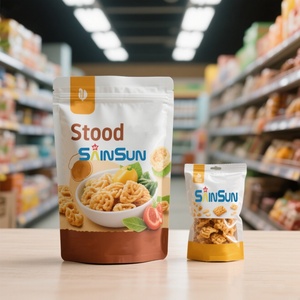 Sachets d'emballage personnalisés en plastique imprimé avec fermeture éclair, sachets en aluminium pour aliments secs, noix, et petits sachets pour chips de pommes de terre - Product Image 1