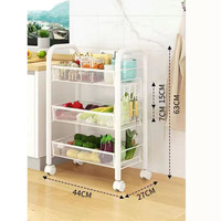 Étagère de rangement rotative pour cuisine, chariot de rangement pour cuisine, étagère rotative à 5 niveaux pour légumes