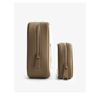 Pochette de voyage en PVC personnalisée avec logo imprimé, étanche, pour cosmétiques et maquillage, sacs de toilette personnalisés en PVC