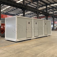 Conteneur WC Public Modulaire Portable à Bas Prix, Cabine Sanitaire Mobile Préfabriquée, Toilettes Temporaires Extérieures