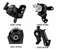 Support moteur en caoutchouc de rechange, ensemble complet de 4 pièces, série OE 12305-0T020 pour Toyota, pièces de réparation de châssis de voiture