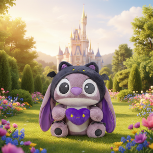 Peluche <span class=keywords><strong>Lilo</strong></span> & <span class=keywords><strong>Stitch</strong></span> Purple Devil <span class=keywords><strong>Stitch</strong></span> in peluche corto, imbottito in cotone PP, regalo unisex per ragazzi - Product Image 5