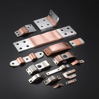 Connecteur de barre omnibus en cuivre souple laminé flexible personnalisé pour batterie lithium de véhicule électrique, nouvelle énergie, 480V 300A