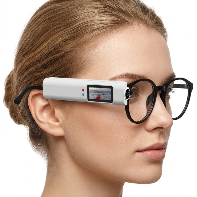 Professional Smart 2.7K 1080p Video Recorder Handheld Riding Vlog Blogging Sports Action Cycling Camera Glasses Outings