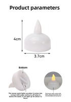 LED Flammenlose Schwimmkerze in Zylinderform, Batteriebetrieben, für Fisch, Großhandel, Spa, Dusche, Badezimmer, Party, Heimdekoration