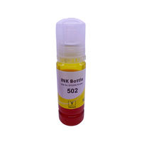Kits de recharge d'encre à base de colorant 502 bouteilles compatibles pour Epson ET2850 ET3760 ET3850 ET2760 ET15000 CMYK 502 encre à colorant pour imprimante à jet d'encre