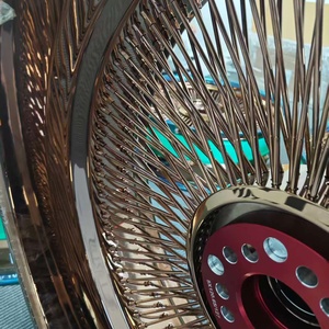 Cerchi a Raggi Dorati 5x120 5x127 con Centro Oro, 20 22 <span class=keywords><strong>24</strong></span> 26 Pollici, Cromati con 150 <span class=keywords><strong>200</strong></span> Raggi - Product Image 3
