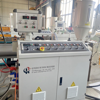 Ligne de production continue de tuyaux ondulés monocouche en PEHD, conforme aux normes énergétiques européennes, extrudeuse de plastique