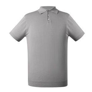 OEM Pull-over d'été à manches courtes et col polo en coton avec bouton brodé Tricots pour hommes - Product Image 1