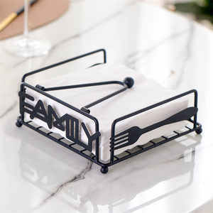 Restaurant Cafe Metalen Tafel Servet Houder Chroom Draad Papier Collectie Servet Houder Metalen Tissue Doos - Product Image 2