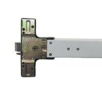 Dispositif de panique pour porte coupe-feu en acier inoxydable 304, homologué UL, certifié CE EN1125, résistant au feu pendant 3 heures, type à encastrer