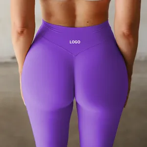 Custom Athletic Fitness Apparel Fitness Yoga Leggings Women Workout Gym High Waisted Butt Lifting Hips Yoga Leggings