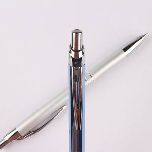 Wholesale Multi-color Aluminum Rod Press Metal Ballpoint <b>Pen</b> With Printed Laser Customized Logo for School Office Supplies - Product Image 2