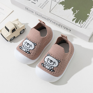 <span class=keywords><strong>Chaussons</strong></span> tricotés pour bébé, premiers pas, motif ours, semelle <span class=keywords><strong>souple</strong></span>, maille respirante, pantoufles pour nourrissons, vente en gros, prix d'usine, commande en gros - Product Image 6