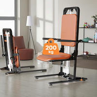 Mateside Chaise d'aisance mobile multifonctionnelle pour personnes âgées handicapées Salle de bain Équipement de transfert de sécurité