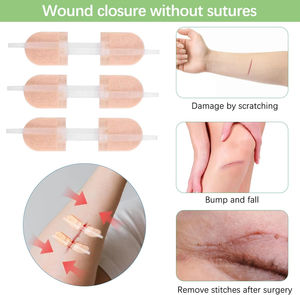 Dispositif de fermeture de plaies stérile jetable médical adhésif 1,2 cm x 5,8 cm, bande de fermeture de plaies, dispositif de fermeture de plaies - Product Image 3